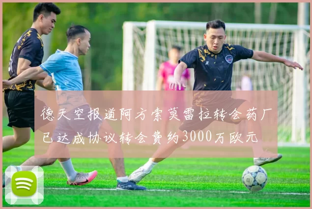 德天空报道阿方索莫雷拉转会药厂已达成协议转会费约3000万欧元